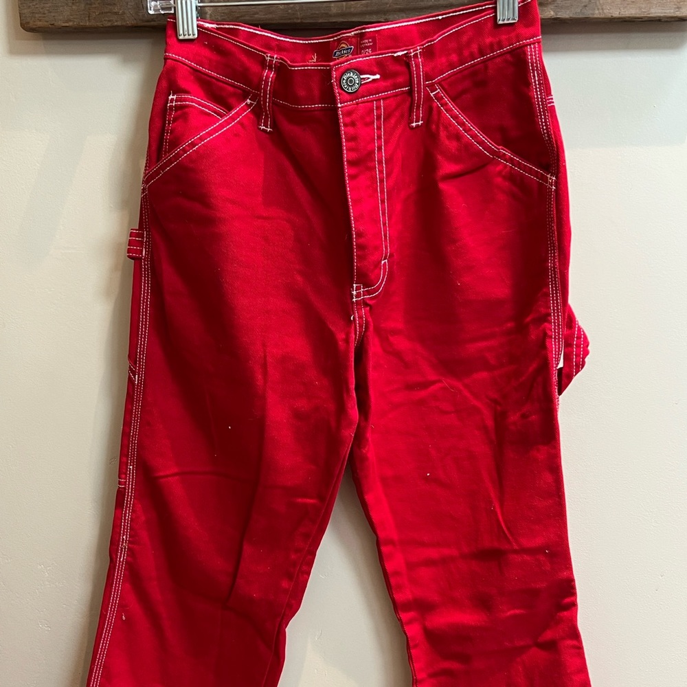 Dickies Red Carpenter Jeans Size 24